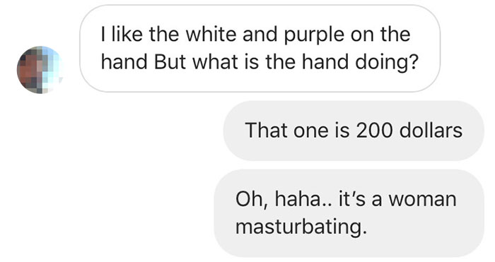 A Client Tried To Lowball This Artist Who Made An 'Inappropriate Painting', So He Shared His Messages Online