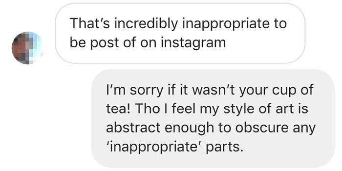 A Client Tried To Lowball This Artist Who Made An 'Inappropriate Painting', So He Shared His Messages Online A Client Tried To Lowball This Artist Who Made An 'Inappropriate Painting', So He Shared His Messages Online