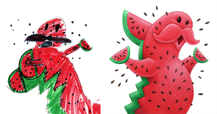 I Drew 50 Monsters Over The Last 2 Years Based On Kid Drawings, And Here’re The Results (New Pics)