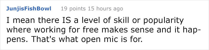 Restaurant Asks Musicians To Perform For Free, And This Musician's Epic Reply Goes Viral Restaurant Asks Musicians To Perform For Free, And This Musician's Epic Reply Goes Viral