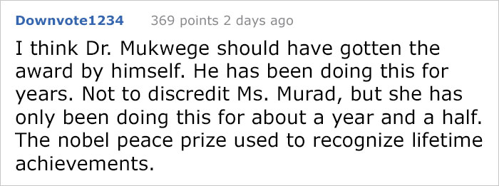 This Year's Nobel Peace Prize Was Split Between Two Winners But People Are Questioning This Choice This Year's Nobel Peace Prize Was Split Between Two Winners But People Are Questioning This Choice