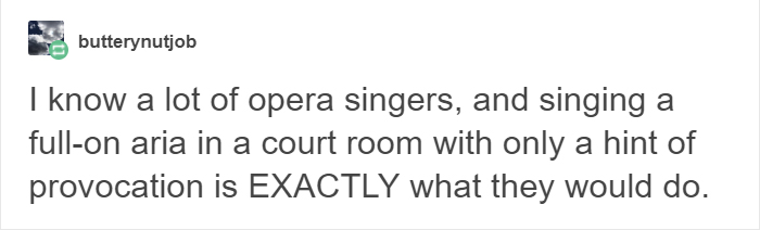 This Opera Singer Had To Perform In Court So The Judge Would Let Her Off Jury Duty