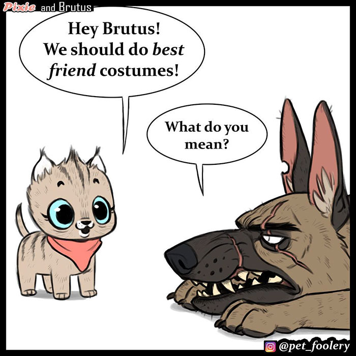 There's A New Halloween Comic About Brutus & Pixie That Will Instantly Make Your Day