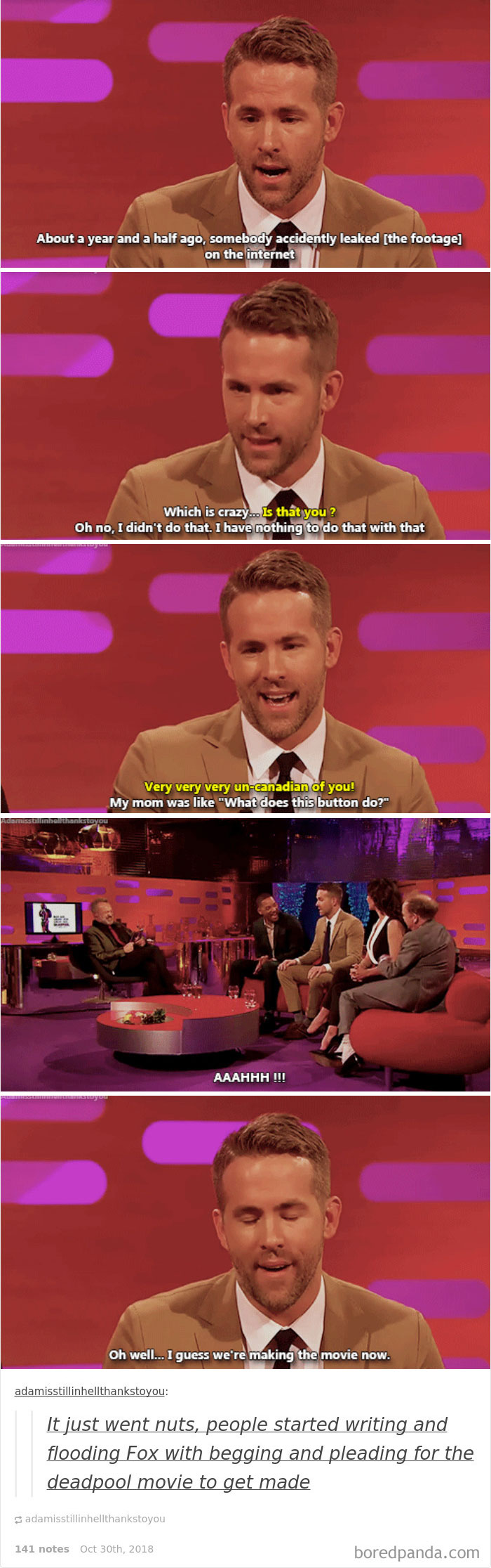 The Way He Explained Leaking The Deadpool Footage