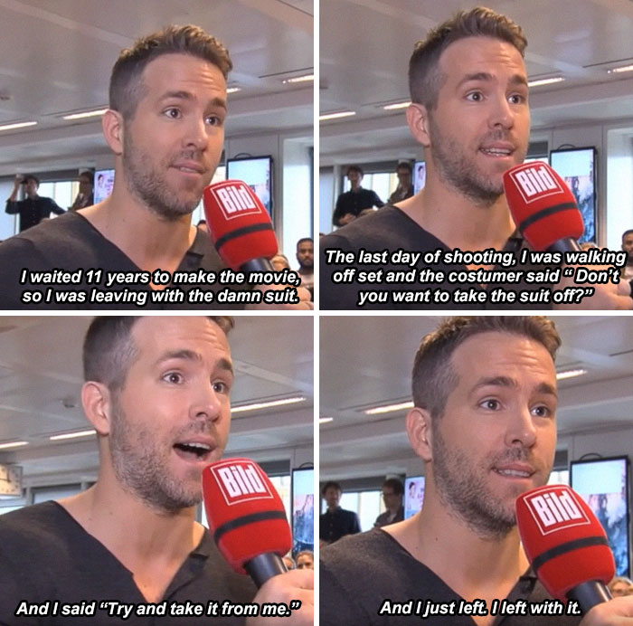 He Stole The Deadpool Suit Form The Set