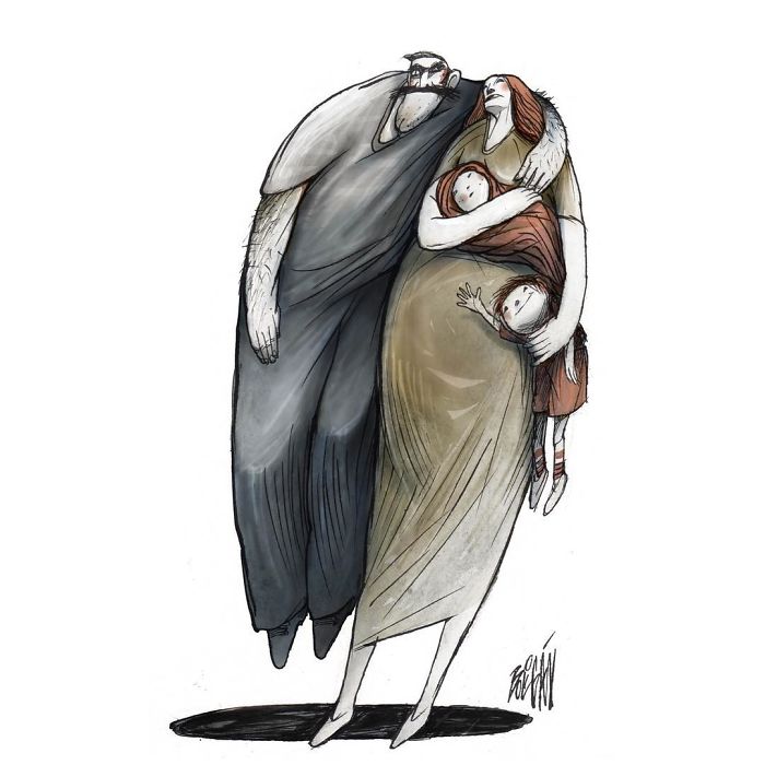 Family Portrait With A Macho