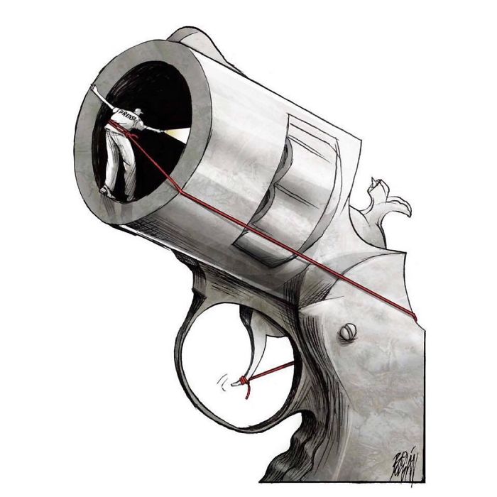 Excellency Prize At 18th World Press Freedom International Editorial Cartoon Competition