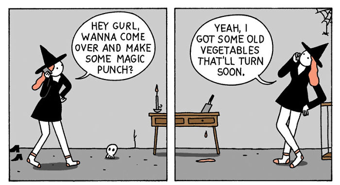 7 Hilariously Inappropriate Comics About A Slutty Witch