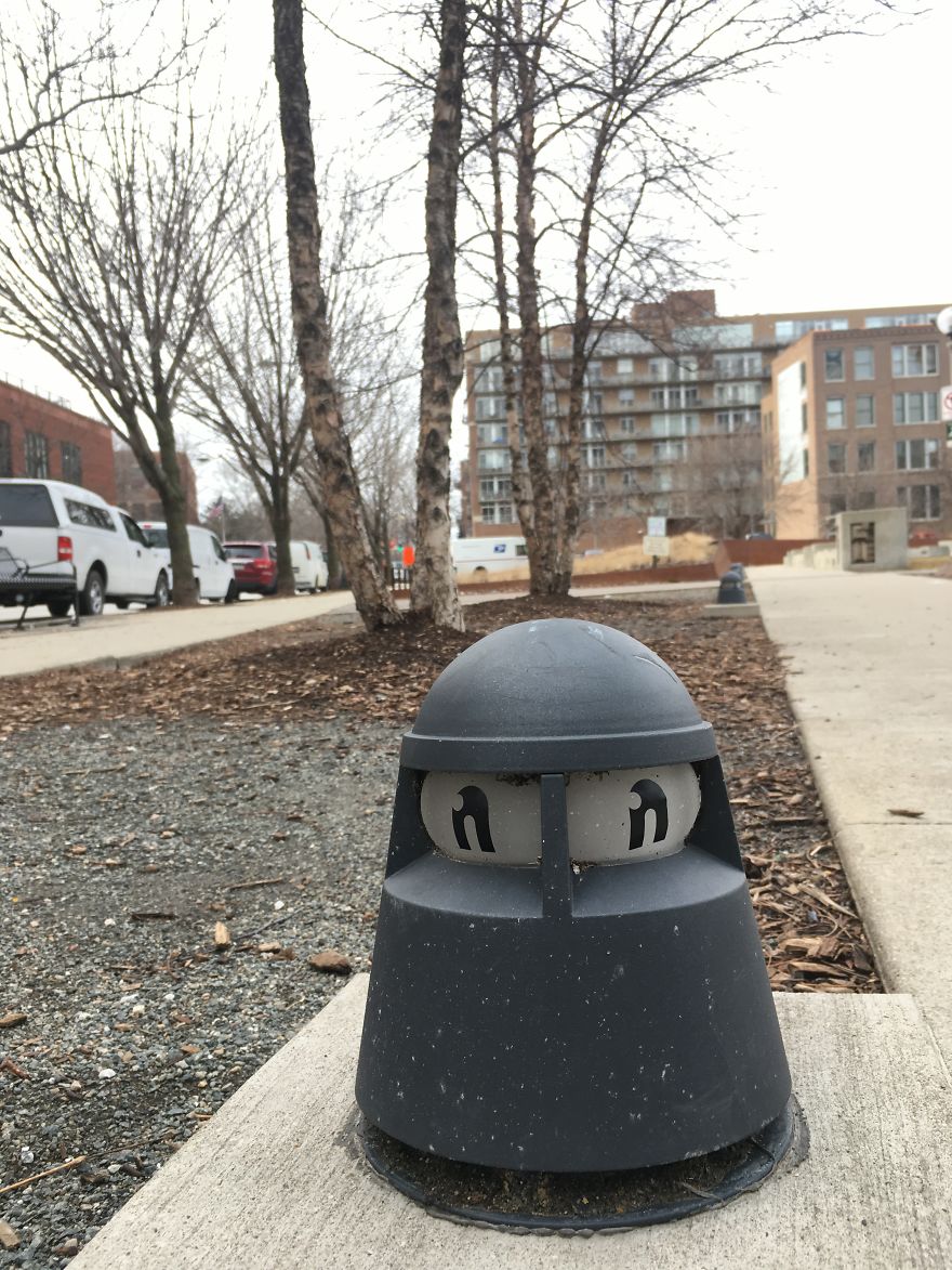 I Transform Public Objects Into Characters With Custom Designed Stickers