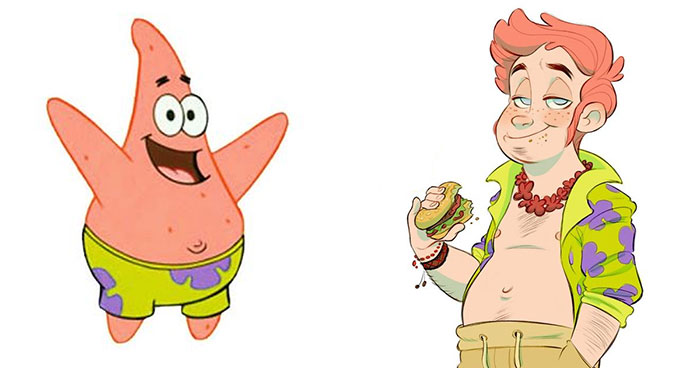 Russian Artist Reimagines Spongebob Squarepants Characters As Humans, And You’ll Love The Result