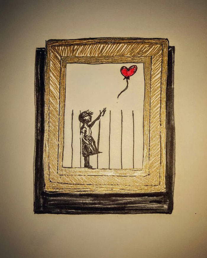 People Are Posting Parodies Of Banky's Self Shredding Art, And It's Beyond Funny