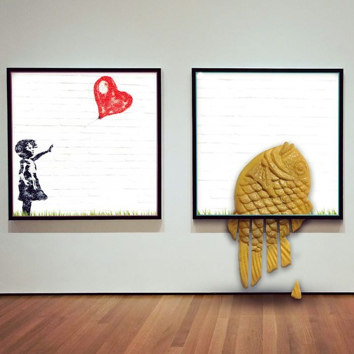 People Are Posting Parodies Of Banky's Self Shredding Art, And It's Beyond Funny