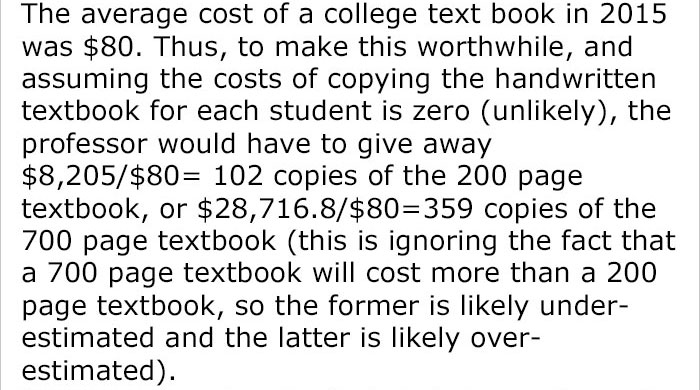 Professor Sick Of Textbook Publishers Charging Students Hundreds Of Dollars, Finds A Genius Loophole Professor Sick Of Textbook Publishers Charging Students Hundreds Of Dollars, Finds A Genius Loophole