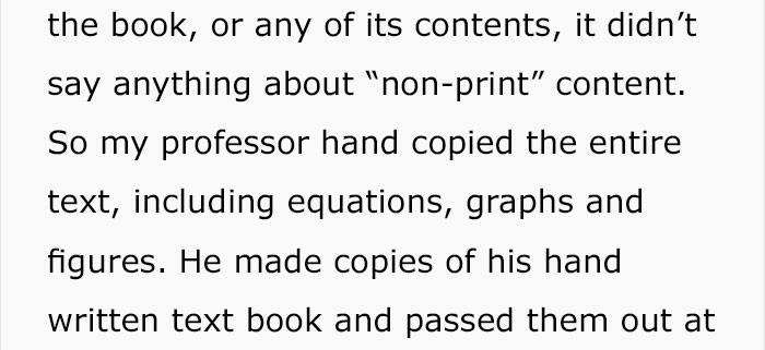 Professor Sick Of Textbook Publishers Charging Students Hundreds Of Dollars, Finds A Genius Loophole Professor Sick Of Textbook Publishers Charging Students Hundreds Of Dollars, Finds A Genius Loophole