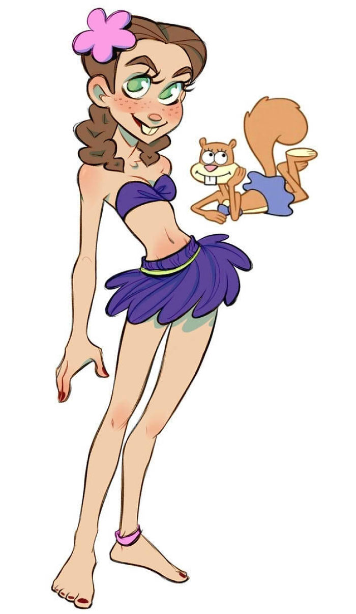 Russian Artist Reimagines Spongebob Squarepants Characters As Humans, And You'll Love The Result Russian Artist Reimagines Spongebob Squarepants Characters As Humans, And You'll Love The Result