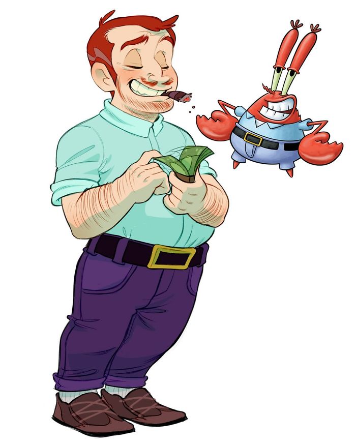 Russian Artist Reimagines Spongebob Squarepants Characters As Humans, And You'll Love The Result Russian Artist Reimagines Spongebob Squarepants Characters As Humans, And You'll Love The Result