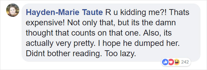 Woman Humiliates Her Fiancé After Finding Out How Much Her Ring Cost Woman Humiliates Her Fiancé After Finding Out How Much Her Ring Cost
