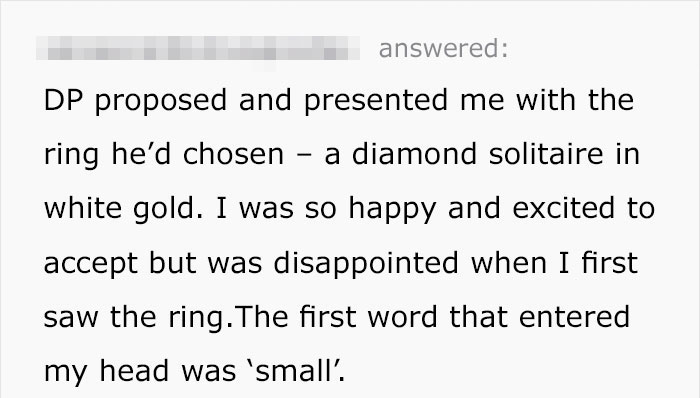 Woman Humiliates Her Fiancé After Finding Out How Much Her Ring Cost Woman Humiliates Her Fiancé After Finding Out How Much Her Ring Cost