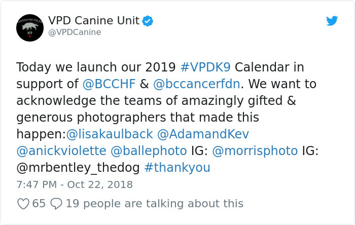 Vancouver Police Canine Unit Just Released Their 2019 Charity Calendar And It's Badass Vancouver Police Canine Unit Just Released Their 2019 Charity Calendar And It's Badass