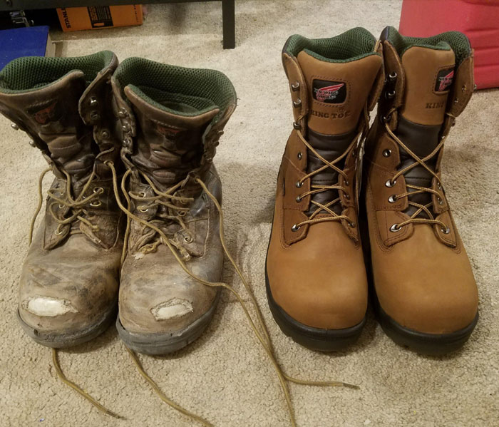 Old Workboots Vs. New Workboots