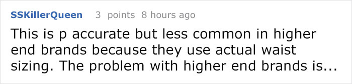 Woman Posts Pics Of Her Wearing Different Pant Sizes To Show What's Wrong With Fashion Industry