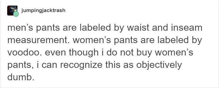 Woman Posts Pics Of Her Wearing Different Pant Sizes To Show What's Wrong With Fashion Industry