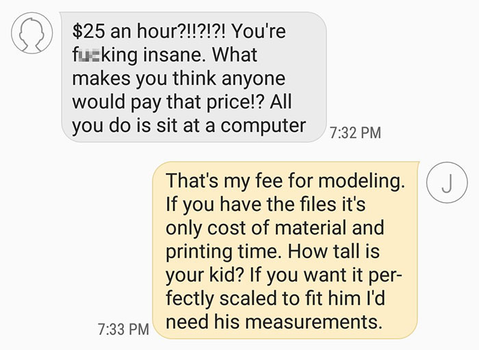 Asshole Client Bullies This Artist To Make A Halloween Costume For His Son Without Paying For His Time