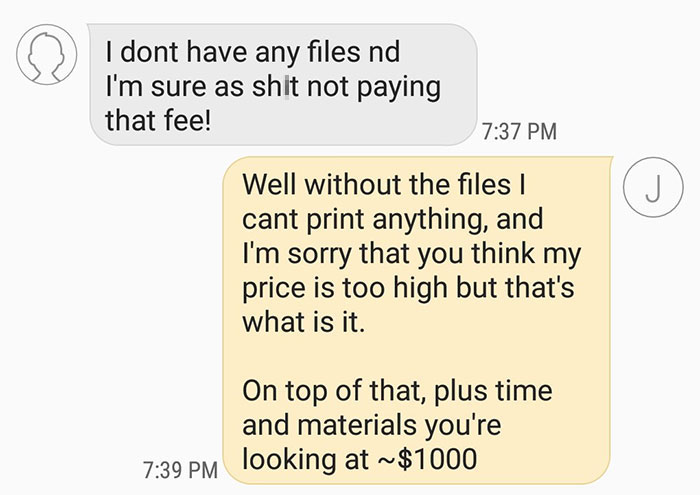 Asshole Client Bullies This Artist To Make A Halloween Costume For His Son Without Paying For His Time