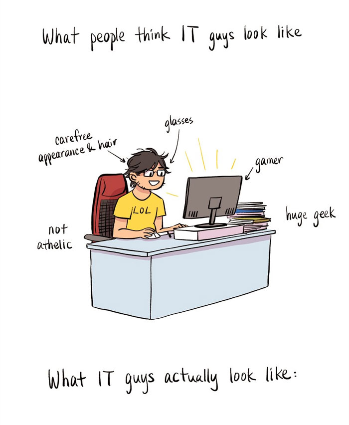 Artist Illustrates Her Relationship With 'IT Guy' In 13 Adorable Comics