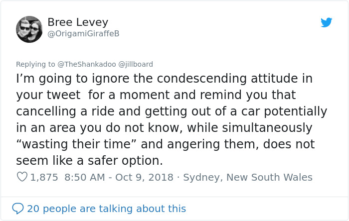 Woman Says That Situations Normal For Men Can Be Dangerous For Women, Sparks A Debate Woman Says That Situations Normal For Men Can Be Dangerous For Women, Sparks A Debate