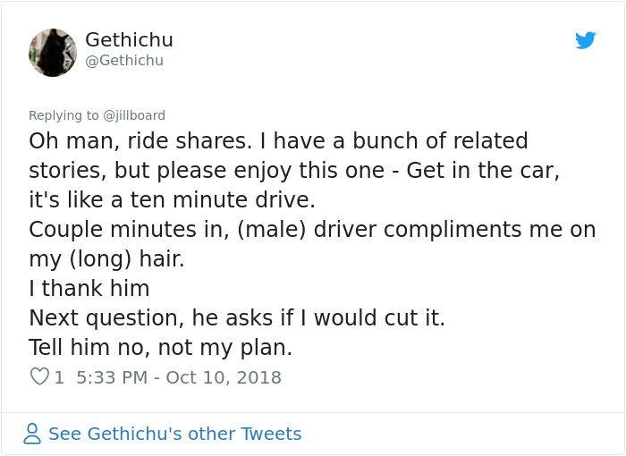 Woman Says That Situations Normal For Men Can Be Dangerous For Women, Sparks A Debate Woman Says That Situations Normal For Men Can Be Dangerous For Women, Sparks A Debate