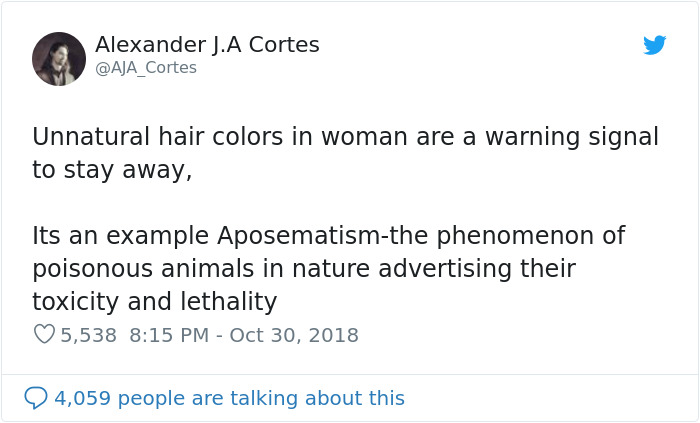 This Woman Had The Best Comeback Ever To A Man Who Said To Stay Away From Women With Dyed Hair