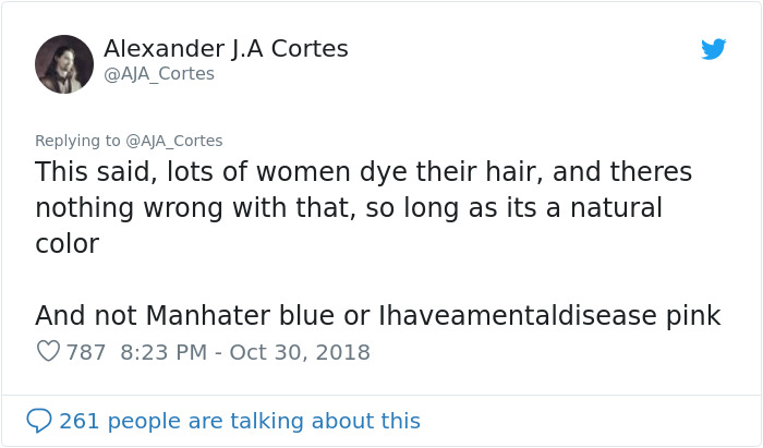 This Woman Had The Best Comeback Ever To A Man Who Said To Stay Away From Women With Dyed Hair