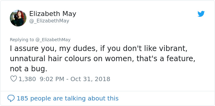 This Woman Had The Best Comeback Ever To A Man Who Said To Stay Away From Women With Dyed Hair