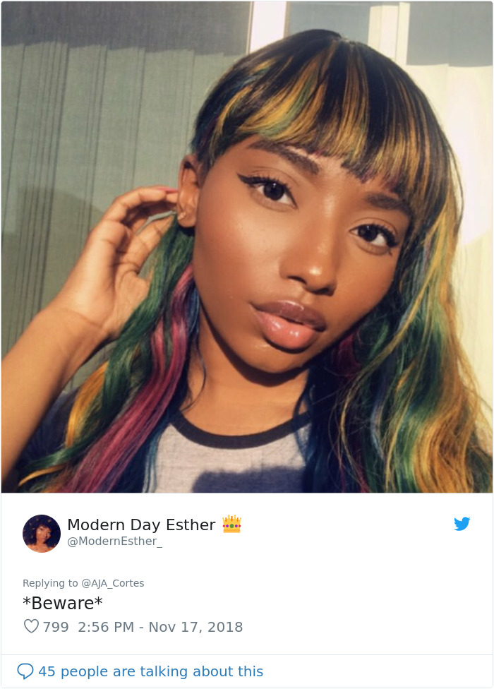This Woman Had The Best Comeback Ever To A Man Who Said To Stay Away From Women With Dyed Hair