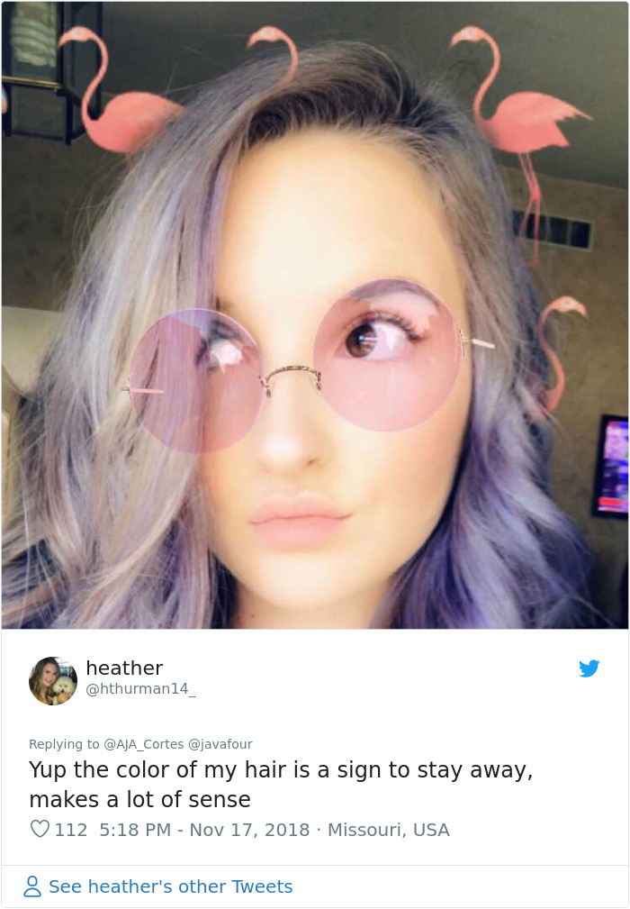 This Woman Had The Best Comeback Ever To A Man Who Said To Stay Away From Women With Dyed Hair