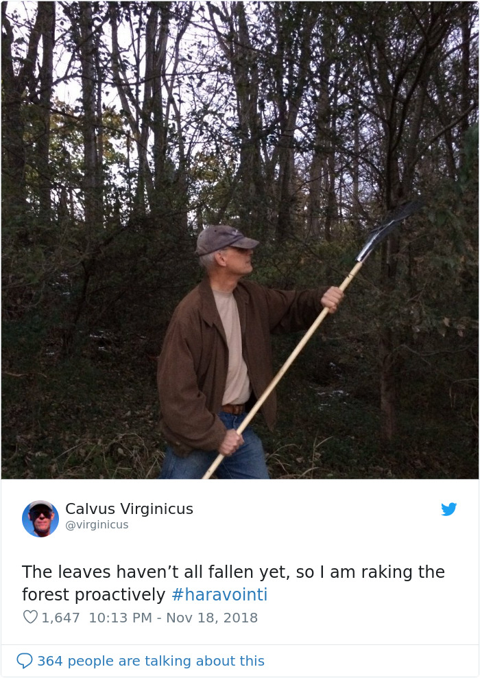 Finns-Troll-Trump-Raking-Leaves-Wildfire-Prevention