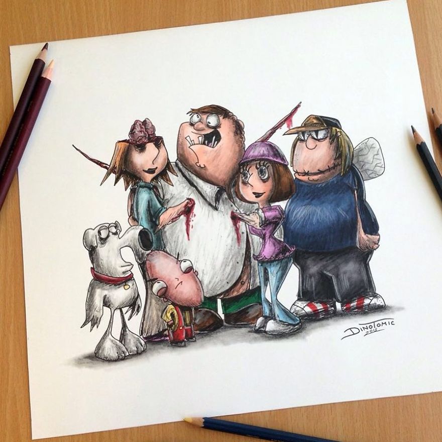 This Artist Transforms Your Favorite Character From Evil Beings That Will Destroy All Your Childhood Memories