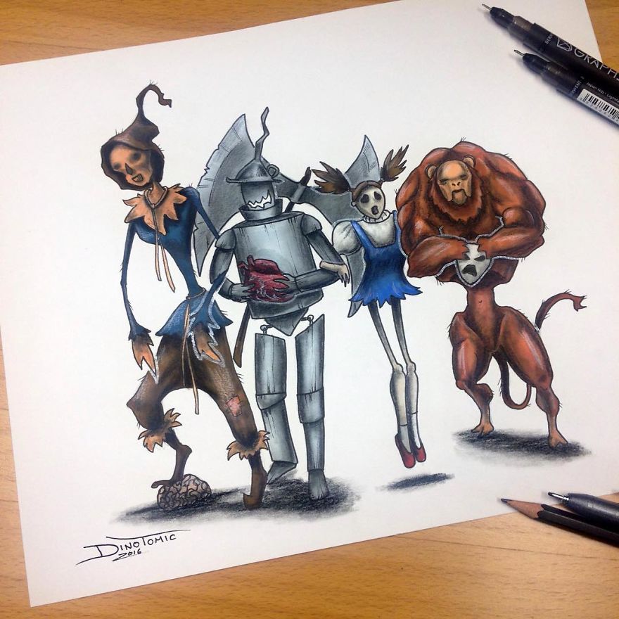 This Artist Transforms Your Favorite Character From Evil Beings That Will Destroy All Your Childhood Memories