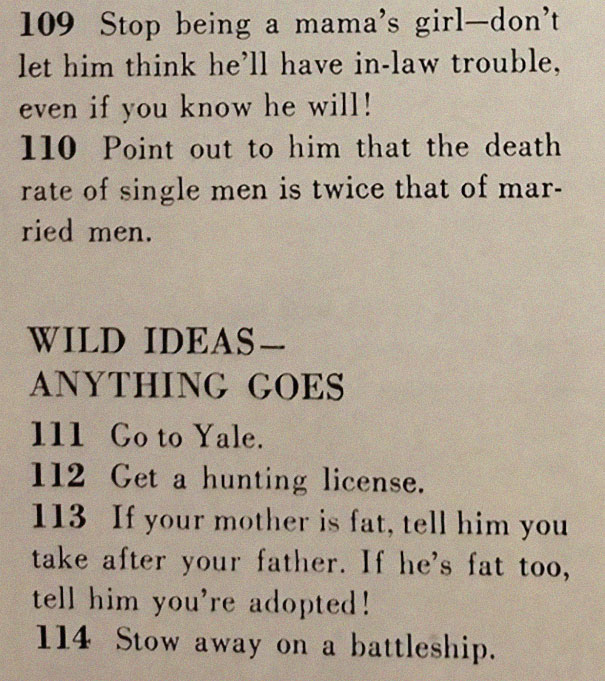 This '129 Ways to Get a Husband' Article From 1958 Shows How Much The World Has Changed This '129 Ways to Get a Husband' Article From 1958 Shows How Much The World Has Changed