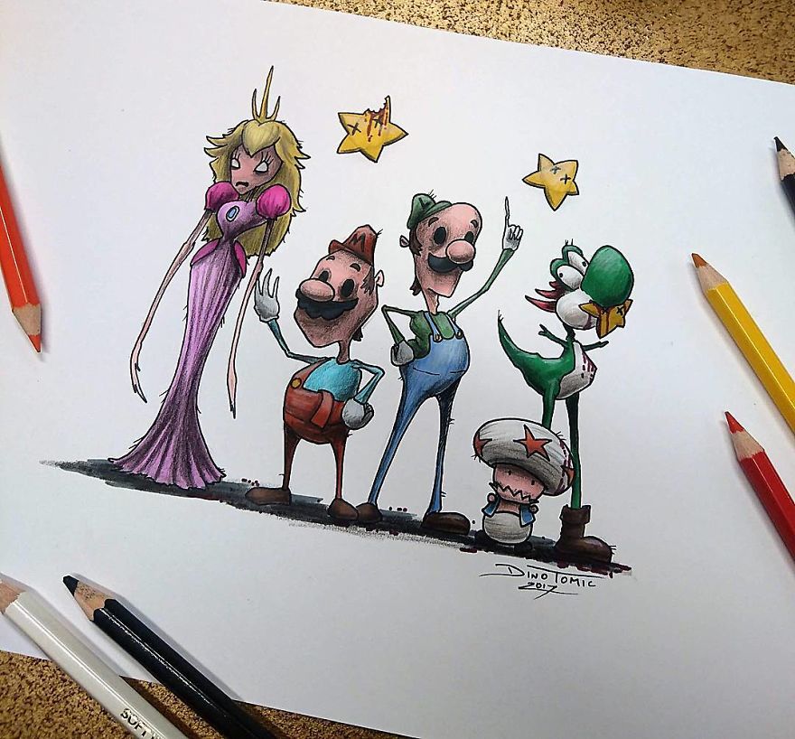 This Artist Transforms Your Favorite Character From Evil Beings That Will Destroy All Your Childhood Memories