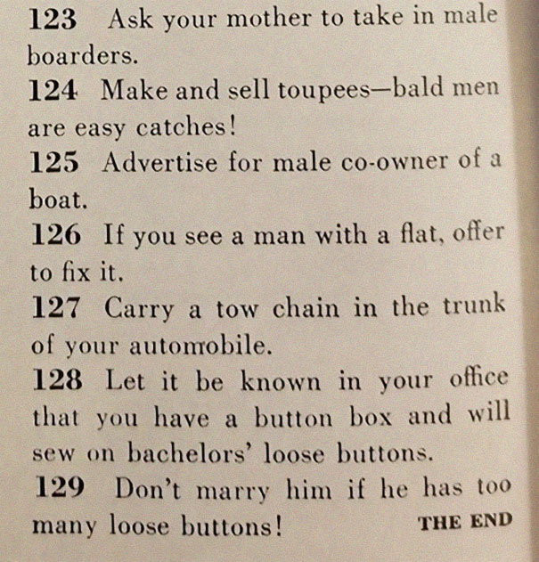 This '129 Ways to Get a Husband' Article From 1958 Shows How Much The World Has Changed This '129 Ways to Get a Husband' Article From 1958 Shows How Much The World Has Changed