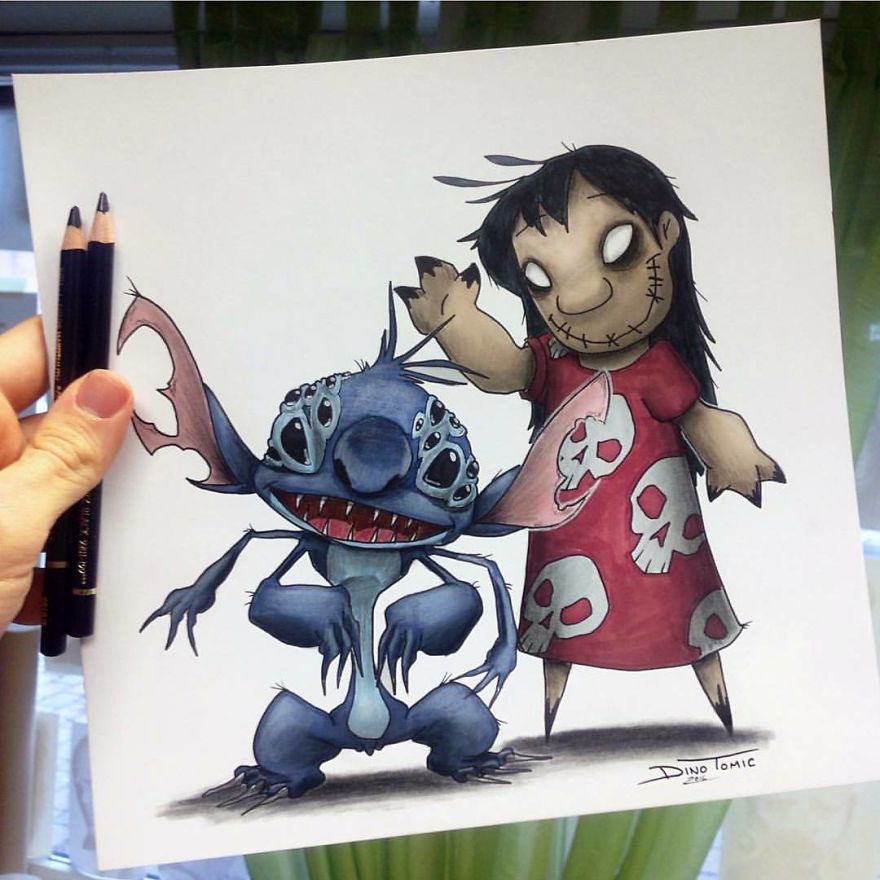 This Artist Transforms Your Favorite Character From Evil Beings That Will Destroy All Your Childhood Memories