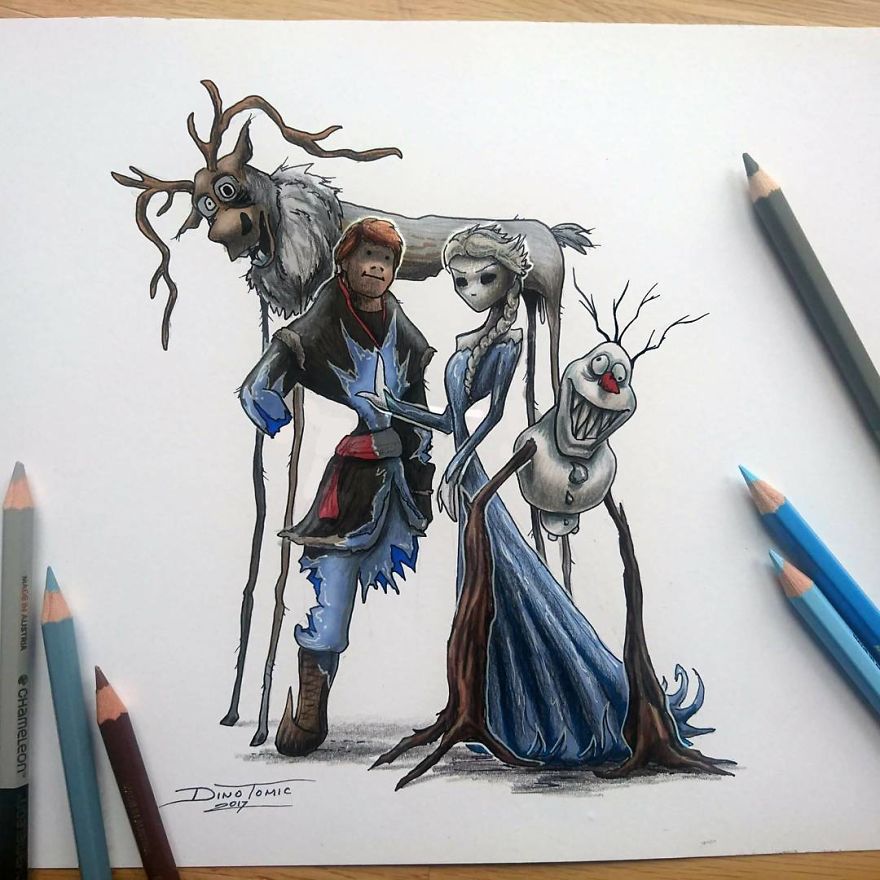 This Artist Transforms Your Favorite Character From Evil Beings That Will Destroy All Your Childhood Memories