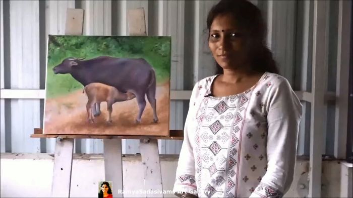 Oil Painting ” Motherhood “