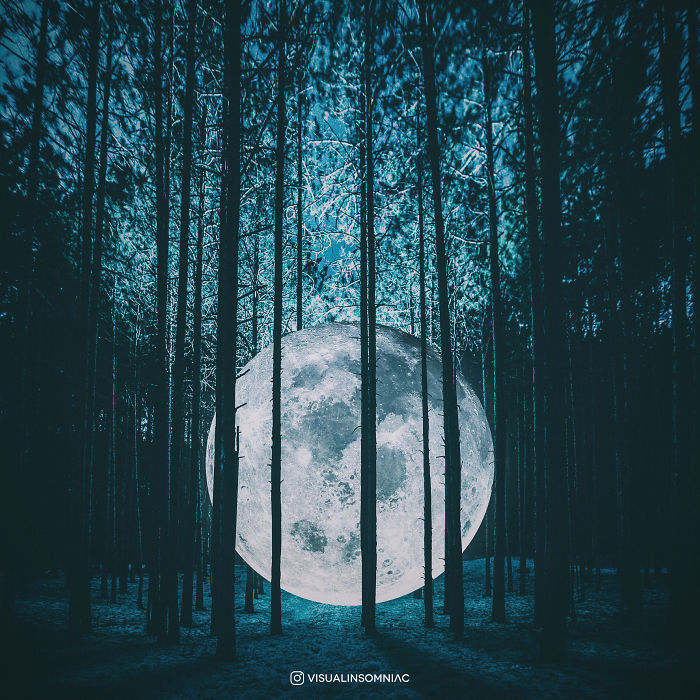 Selenophile Artist Expressed His Love To Moon Through His Art.