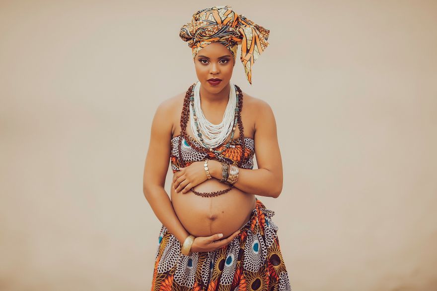 Maternity Pictures Inspired By A Fusion Of African Cultures