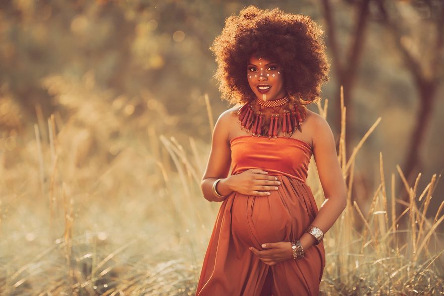 Maternity Pictures Inspired By A Fusion Of African Cultures
