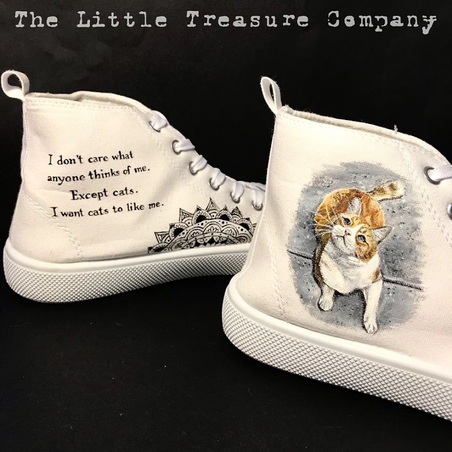 I Paint Portraits Of Pets On Shoes