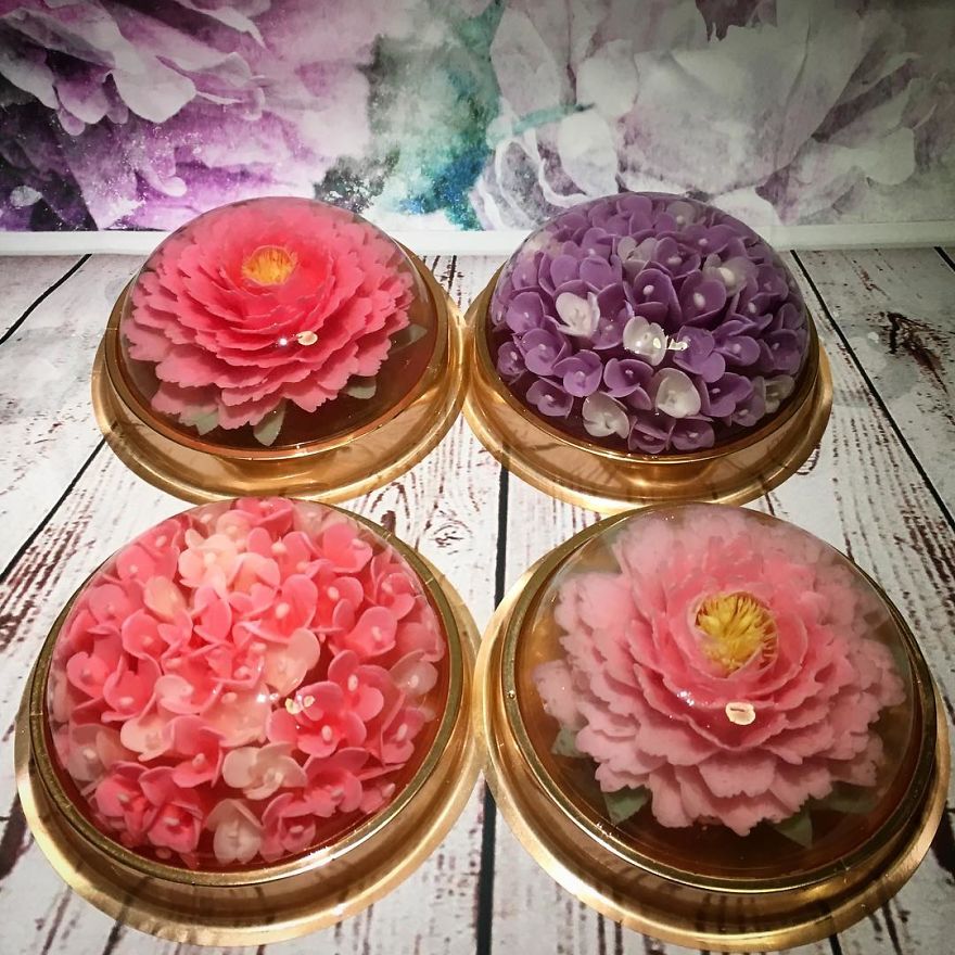 I Transform Floral Bouquets And Koi Ponds Into Edible 3d Jelly Art